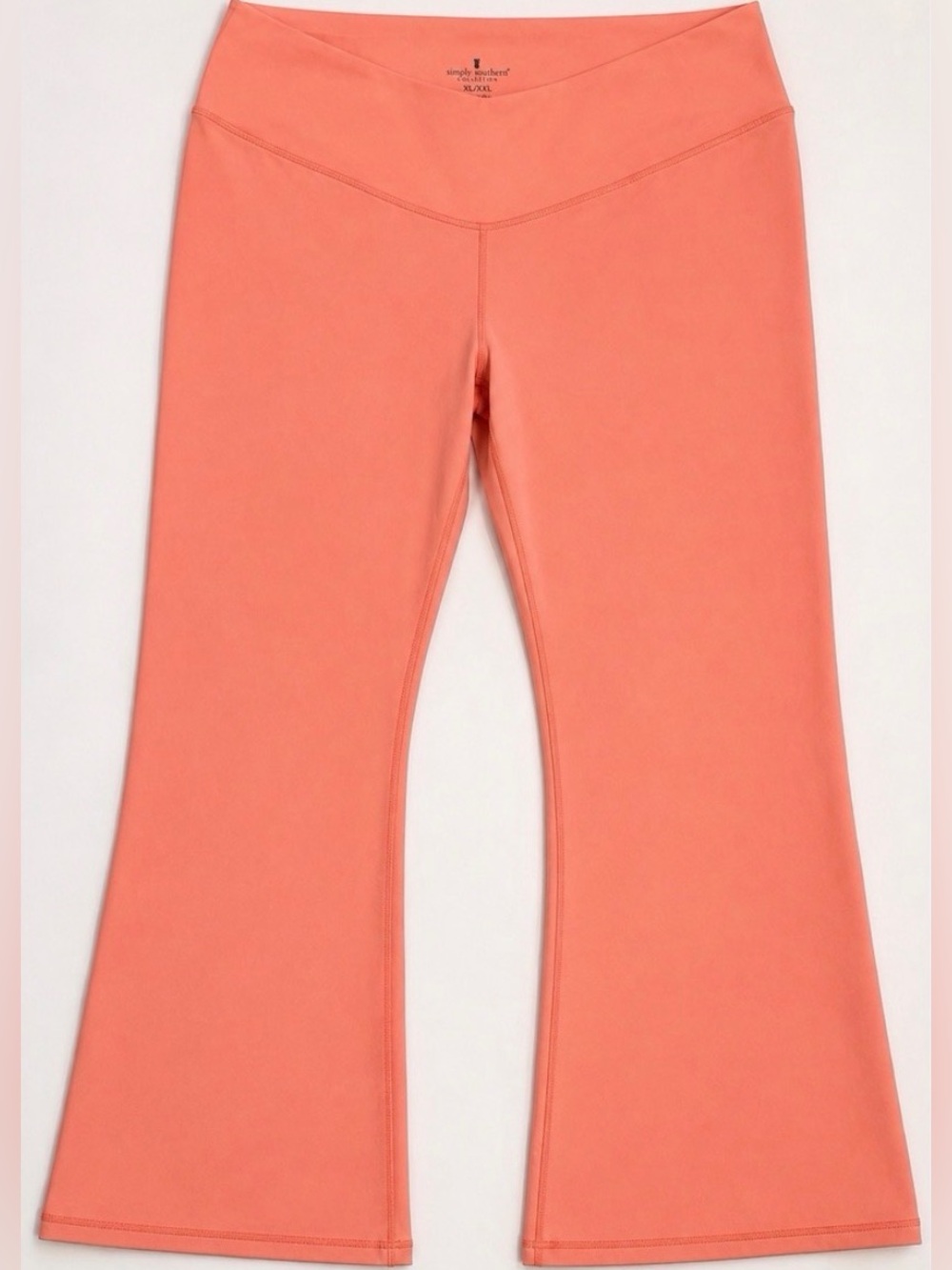Simply Southern NWOT Coral High Waist Bootcut Yoga Pants XL/XXL Athleisure
